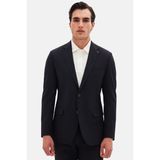 D'S Damat Ds Damat Slim Fit Koyu Lacivert Düz Travel Takim Elbise 6HE05OB35577M - 6 Drop - 52