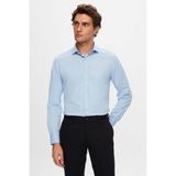D'S Damat Ds Damat Slim Fit Mavi Düz Gömlek 4HE02TR00139M - 3XL
