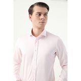 D'S Damat Ds Damat Slim Fit Pembe Düz Nano Care Gömlek 4HE02SG00139M - XS