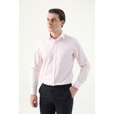 D'S Damat Ds Damat Slim Fit Pembe Düz Nano Care Gömlek