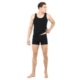 D's Damat Erkek Siyah Modal Atlet Boxer Set, 3'lü, M Beden