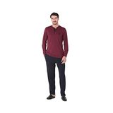 D'S Damat Erkek Uzun Kol Düğmeli Modal Çeyizlik Yeni Sezon Pijama Takım (as8, numeric, jaspo_s, x_l, Standart, Bordo, S)