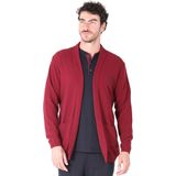 D'S Damat Erkek Uzun Kollu Triko Rob Hırka, Bordo, L/XL
