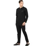 D'S Damat Erkekler İçin Regular Fit Pamuk Pijama Takımı L Beden Siyah Desenli