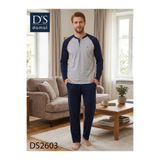 D'S Damat Maverick Reglan Kol Pijama Takımı, Gri, XL Beden