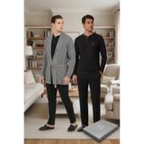 D'S Damat Özel Kutulu Çeyizlik Damat Bohçası Seti - Triko Robdöşambr, Pijama Takımı, Atlet-Boxer Set