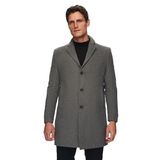 Ds Damat Regular Fit Antrasit Mono Yaka Kaşe Kaban, 50