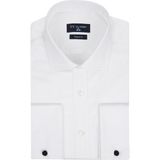 D'S Damat Regular Fit Beyaz Düz Gömlek - XS