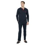 Ds Damat Regular Fit Cotton Pijama Takımı K.LACİVERT