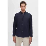 D'S Damat Regular Fit Lacivert Düz Kışlık Gömlek Erkekler İçin Günlük Stil Truvakar Kol Tasarımı 7HC02ORT13265 - Lacivert Desenli