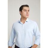 D'S Damat Regular Fit Mavi Düz Gömlek 0HE02TR00289M - XL