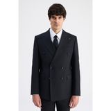 Ds Damat Regular Fit Siyah Düz Takim Elbise