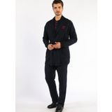 D'S Damat Rob Triko Erkek Pijama Takımı, Lacivert, L/XL Beden