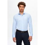 D'S Damat Slim Fit Açık Mavi İtalyan Yaka Gömlek 2HF02ORT5185 - Gök Mavisi