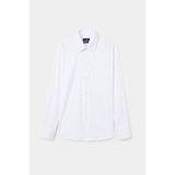D'S Damat Slim Fit Beyaz Armürlü Gömlek Erkek Modern Stil XL Kesim Kalıbı 6HF026480089M