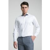 Ds Damat Slim Fit Beyaz Düz Gömlek