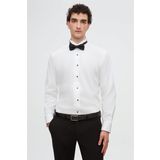 Ds Damat Slim Fit Beyaz Düz Smokin Gömlek 2HSS2DY05326M