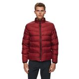 Ds Damat Slim Fit Bordo Rüzgar Geçirmez Elyaf Dolgulu Şişme Mont, M