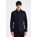 Ds Damat Slim Fit Haki Örme Gömlek