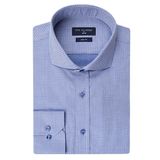Ds Damat Slim Fit Lacivert Armürlü Gömlek