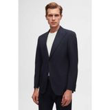 Ds Damat Slim Fit Lacivert Armürlü Sivri Yaka Viskonlu Takim Elbise - 58 - 6 Drop