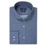 Ds Damat Slim Fit Lacivert Düz Gömlek
