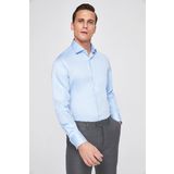 Ds Damat Slim Fit Mavi Düz Gömlek