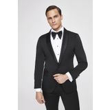 Ds Damat Slim Fit Siyah Düz Damatlık & Smokin Takim Elbise