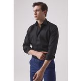 Ds Damat Slim Fit Siyah Düz Gömlek