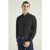 D'S Damat Slim Fit Siyah Nano Care Gömlek