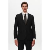 Ds Damat Slim Fit Siyah Yünlü Travel Takim Elbise