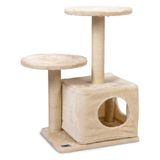 Ds-Derin Karlıe Bej Ikili Tırmala Tahtası ve Kedi Evi (45X35X70)