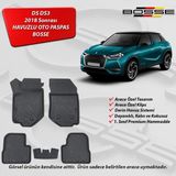 Ds Ds3 Crossback Paspas Araca Özel 2018 Sonrası BOSSE 3D Havuzlu Oto Paspas - Siyah