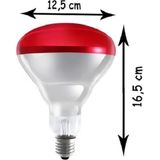 DS LLC 250W Kızılötesi (Infrared) Isıtıcılı Fizik Tedavi Lambası (Kırmızı Işık) E27 (Kalın Du - 0,5 W - Altın