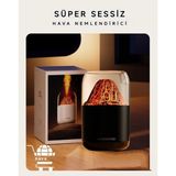 DS LLC 300 ml Kapasiteli Siyah Renkli Rgb Işıklı Dekoratif Hava Nemlendirici ve Buhar Makinesi