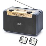 DS LLC Bluetooth Fm Radyo USB Tf Aux Solar Şarjli Çift LED Aydinlatmali Kamp Hoparlör FP397S - 1