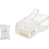 DS LLC Cat5 Konnektör RJ45 100LÜ Paket Şeffaf HDX5007 - standart - Renkli