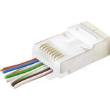 DS LLC CAT6E Ez RJ45 Metal Konnektör 100 Adet Plastik Kutu - Beyaz ND2422 - standart - Renkli