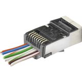 DS LLC CAT6E Ez RJ45 Metal Konnektör 100 Adet Plastik Kutu - Siyah ND2418 - standart - Renkli