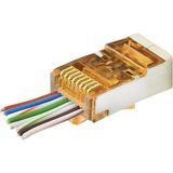 DS LLC CAT6E Ez RJ45 Metal Konnektör 100 Adet Plastik Kutu - Turuncu ND2421 - standart - Renkli