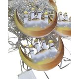 DS LLC Dekoratif Ramazan LED Aydınlatma Hilal Yıldız Tasarımlı Işık Zinciri - 1 - Renkli