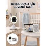 DS LLC Karşılıklı Sesli Bebek Kamerası 4x Zoom Sıcaklık Sensörlü Yeni Nesil - 1
