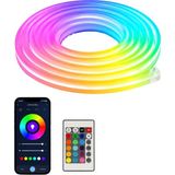 DS LLC Kumandalı Su Geçirmez Rgb LED Şerit Işık Müzik Senkronlu Neon LED - 1 - Renkli