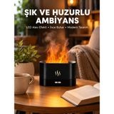 DS LLC LED Işıklı Buhar Makinesi Alev Efektli Kumandalı Oda Nemlendirici Yeni Nesil - Renkli