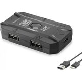 DS LLC M1 Pro Mobil Oyun Klavye Mouse Dönüştürücü Adaptör Bluetooth 5.0 Type-C Siyah