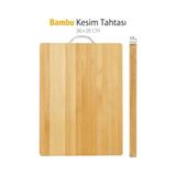 DS LLC Metal Saplı Bambu Kesim Panosu - Renkli - 1