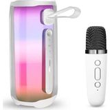 DS LLC Pluse 5 Mikrofonlu Rgb Kablosuz Hoparlör - Beyaz - 1