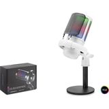 DS LLC Profesyonel Mikser Kontrollü Gaming Rgb Mikrofon 24 Bit Çinko Alaşım Gövde Type-C - Beyaz ME6SW - 1 - Renkli