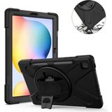 DS LLC Samsung Galaxy P610 Tab S6 Lite 10.4 Kılıf Amazing Tablet Kapak - Siyah - Renkli