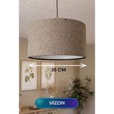 DS LLC Vizon Kumaş Başlıklı Sarkıt Avize 35 cm - 0,5 W - Altın